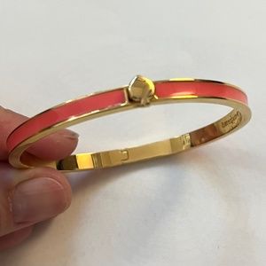 Kate Spade coral hinged bracelet